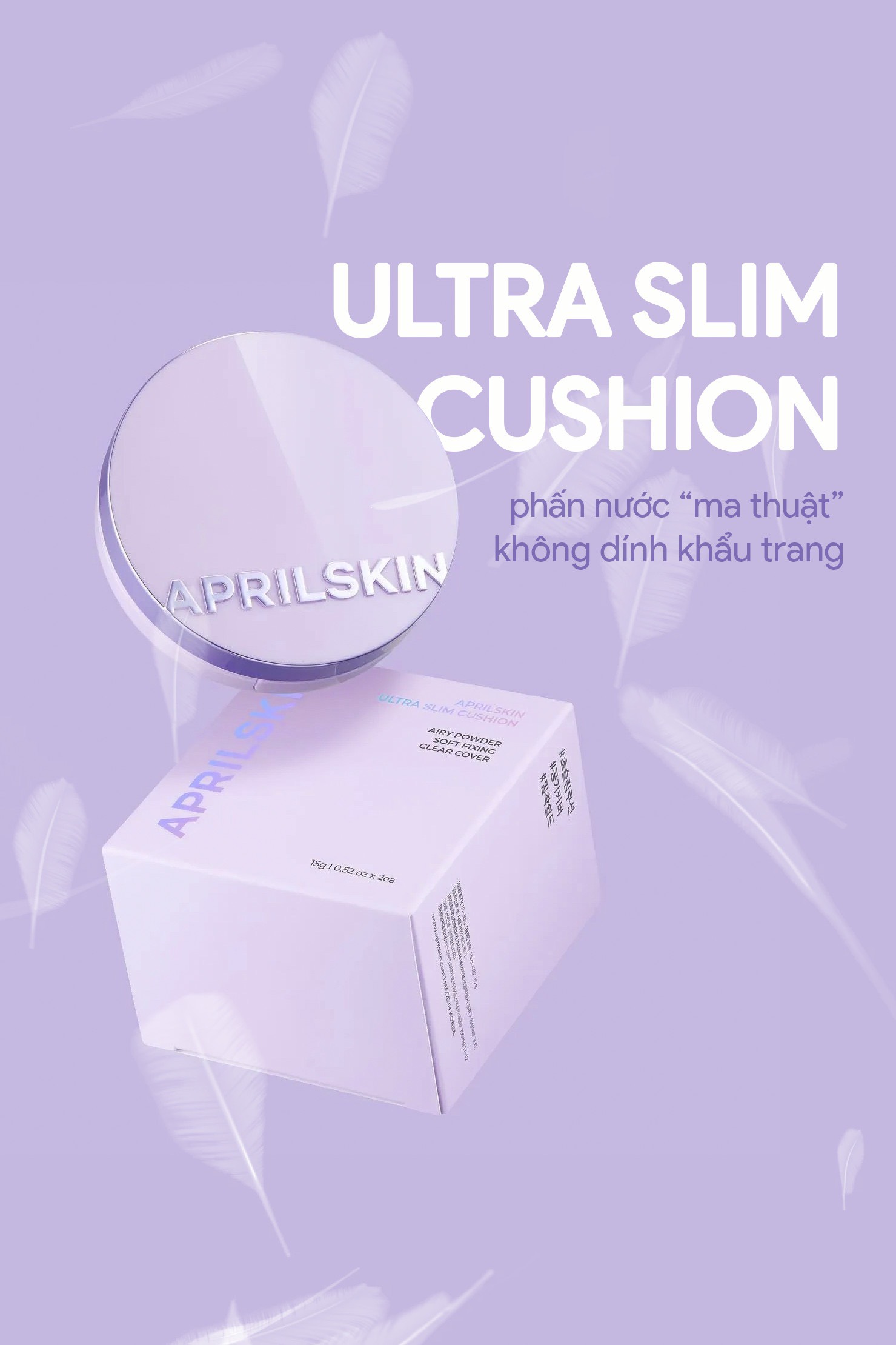Phấn Nước APRILSKIN Ultra Slim Cushion 15g