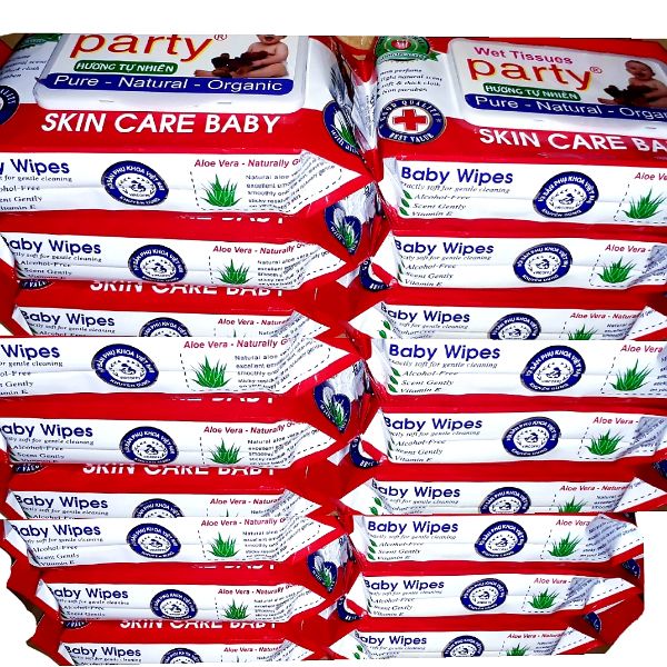 10 Gói Khăn Ướt Party 80g