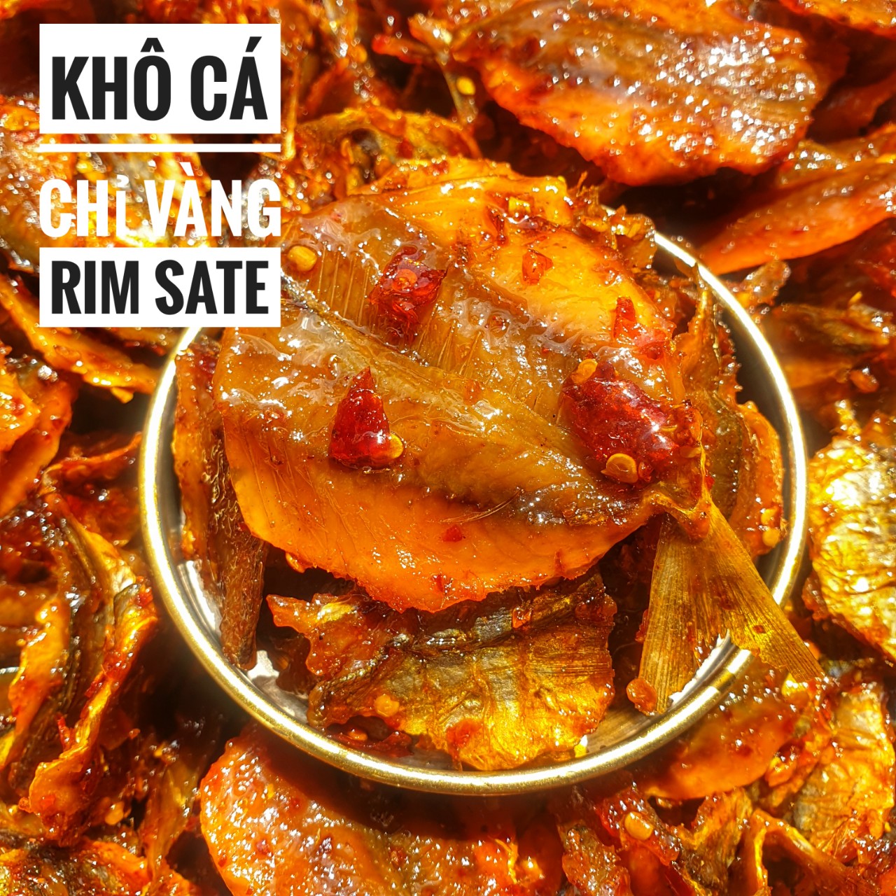 Dry fish floss Gold sauce sate can 300gram