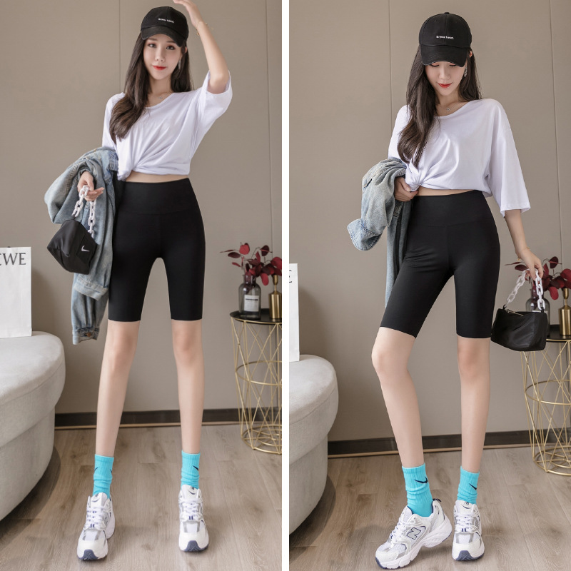 Quần legging ngố cạp cao ken bụng