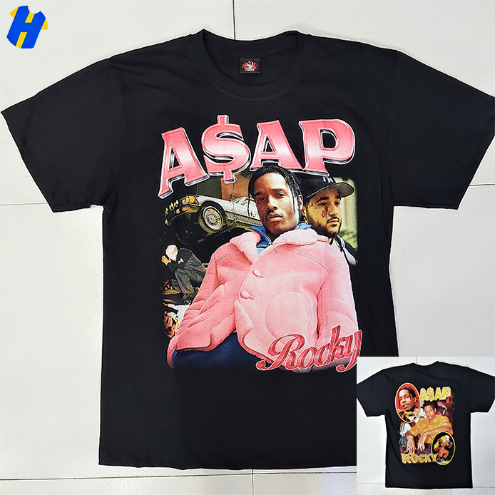 Asap Rocky Bootleg Streetwear T-Shirt - Pink (Made in Thailand) | Lazada PH