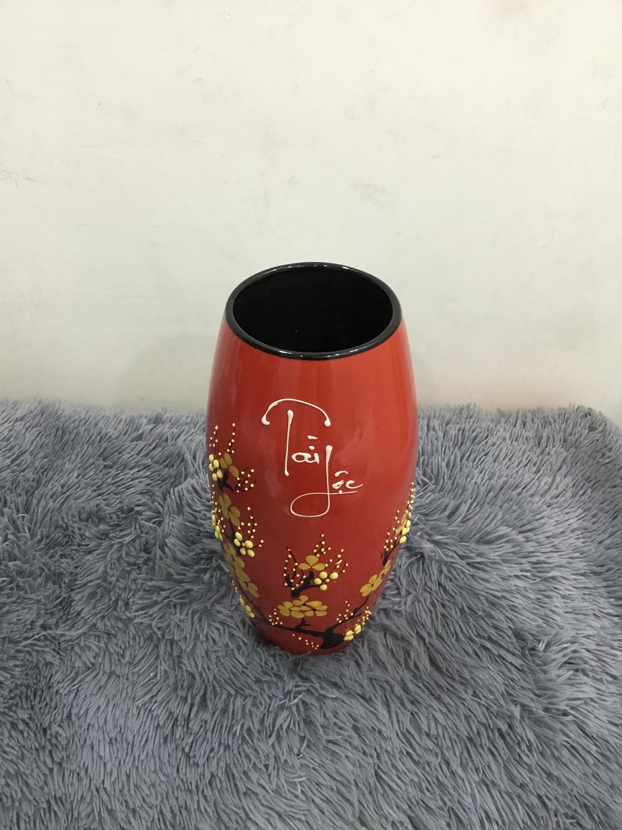 BÌNH HOA TÀI LỘC SỐ 4 - GỐM SỨ BÁT TRÀNG