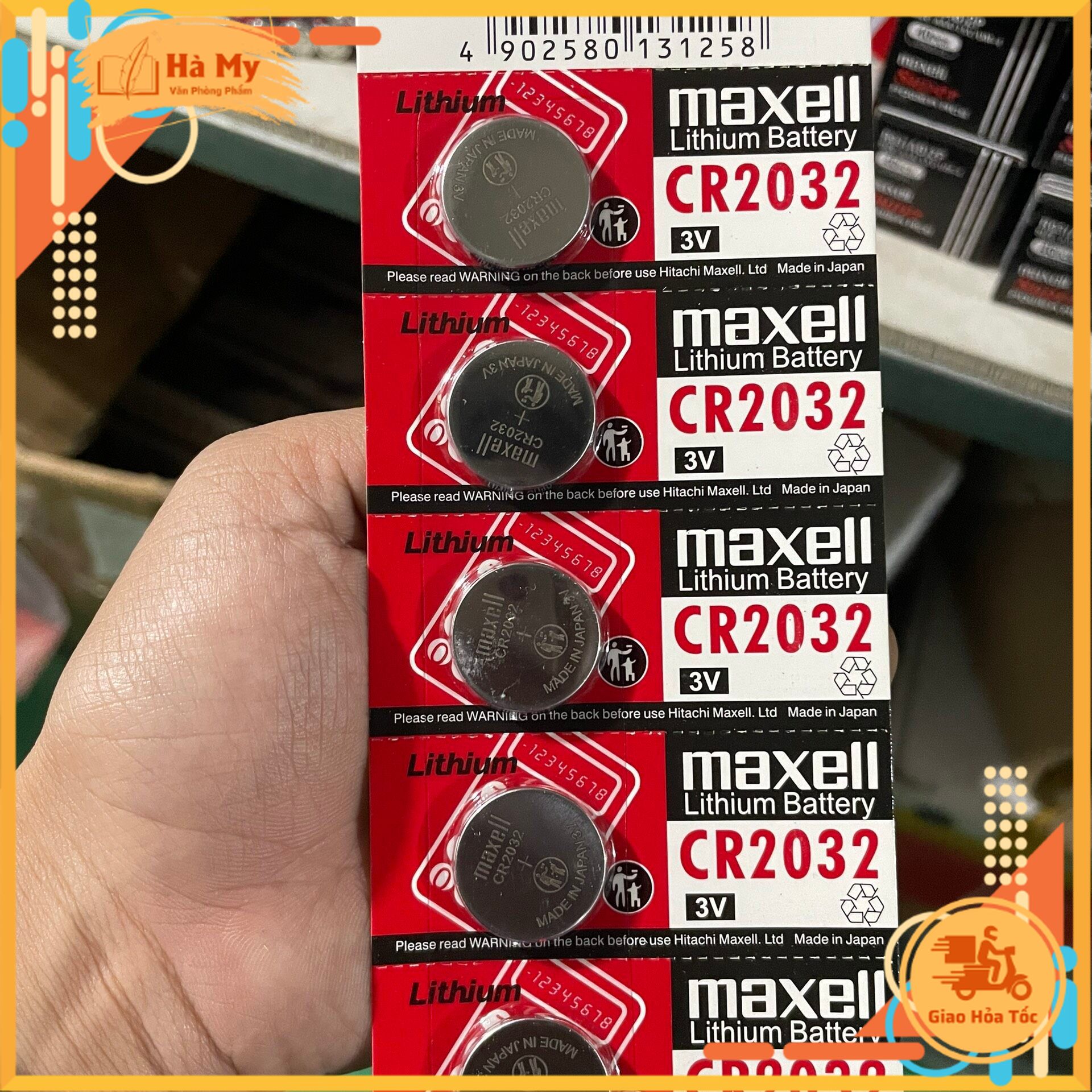 (Combo 10 Viên) Pin Cúc Áo Maxell Lithium CR2032 - 3V