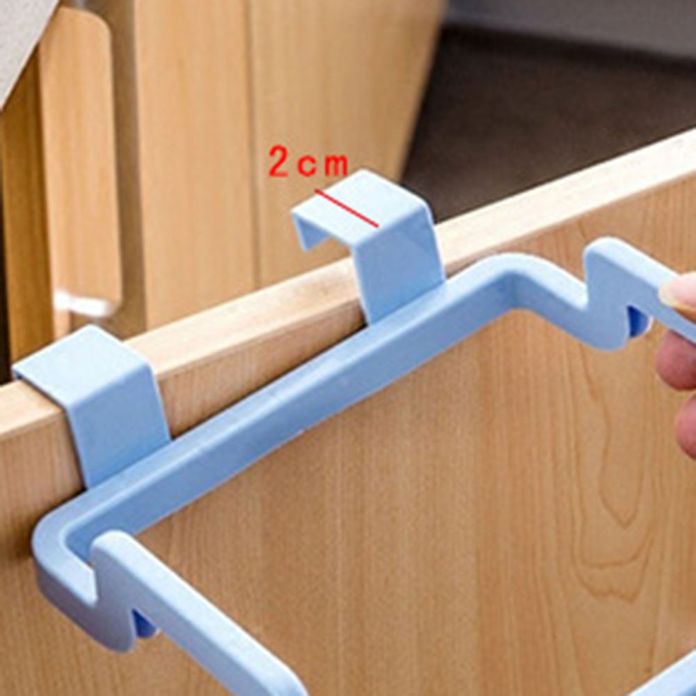 COOLELECT 1pc Kitchen Hanging Trash Plastic Rack Storage Garbage Holder Save Space 35g Ready Ship