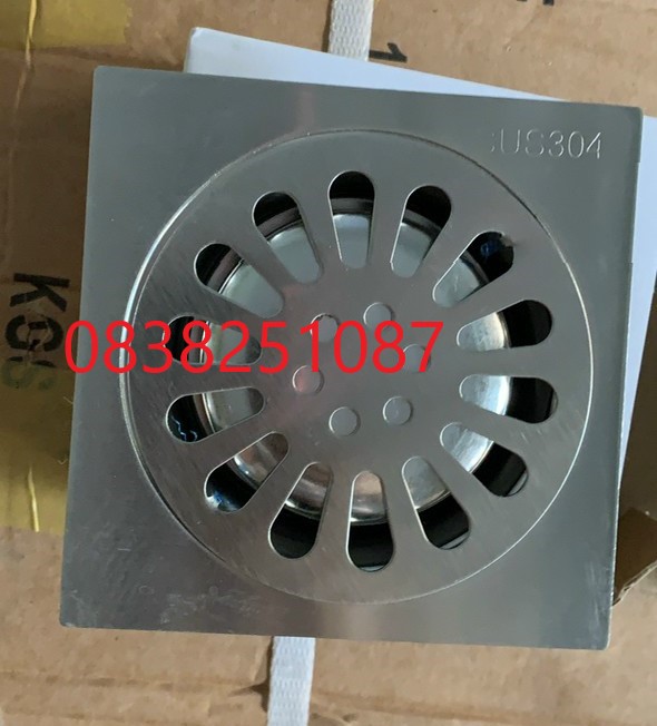 [HCM]Hố ga thoát sàn chất liệu inox 304 ngăn mùi chống trào ngươc- ngăn mùi - LR04 -Đủ size