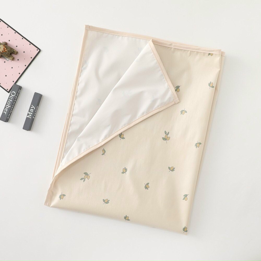 Lót thay bỉm cho bé/lót chống thấm 2 mặt chất liệu polyester không thấm nước 70*90cm