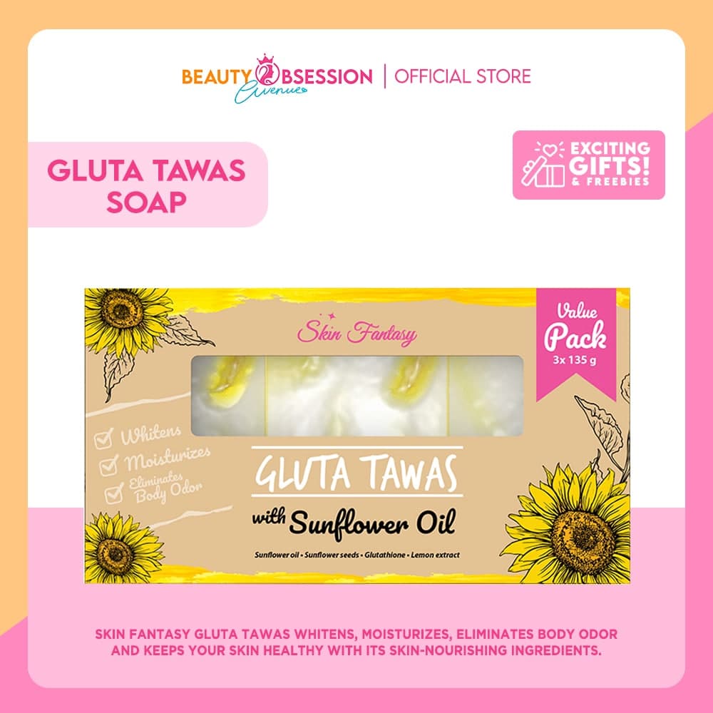 Gluta Tawas Soap with Sunflower Oil by Skin Fantasy Lazada PH