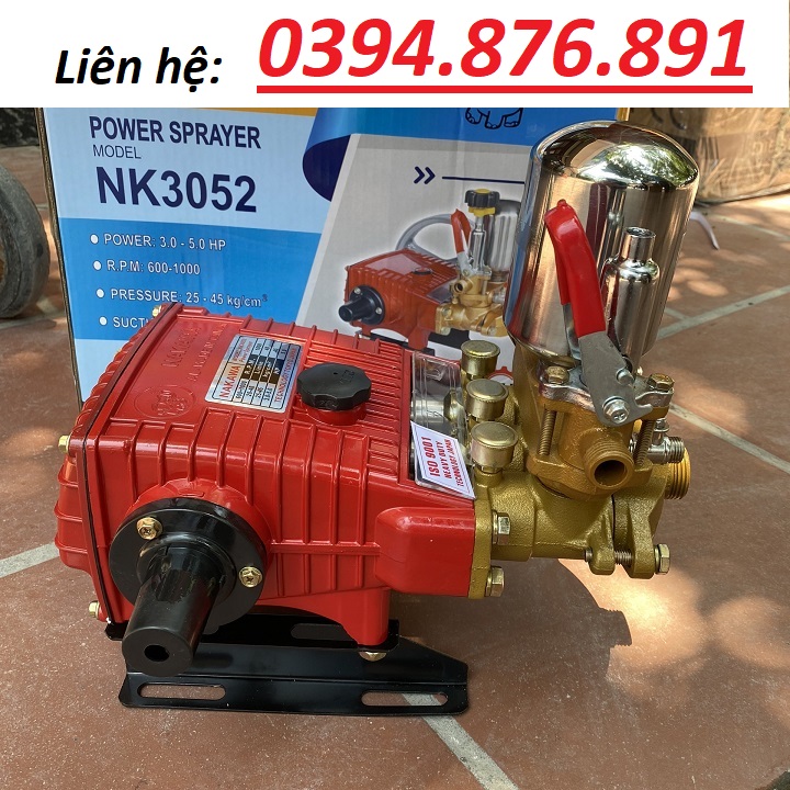 [FREE SHIP] Đầu Phun Xịt Áp Lực 3HP Nakawa NK-3052