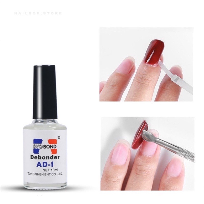 Nước tháo móng giả , nước sáng đá gỡ móng nail 10ml