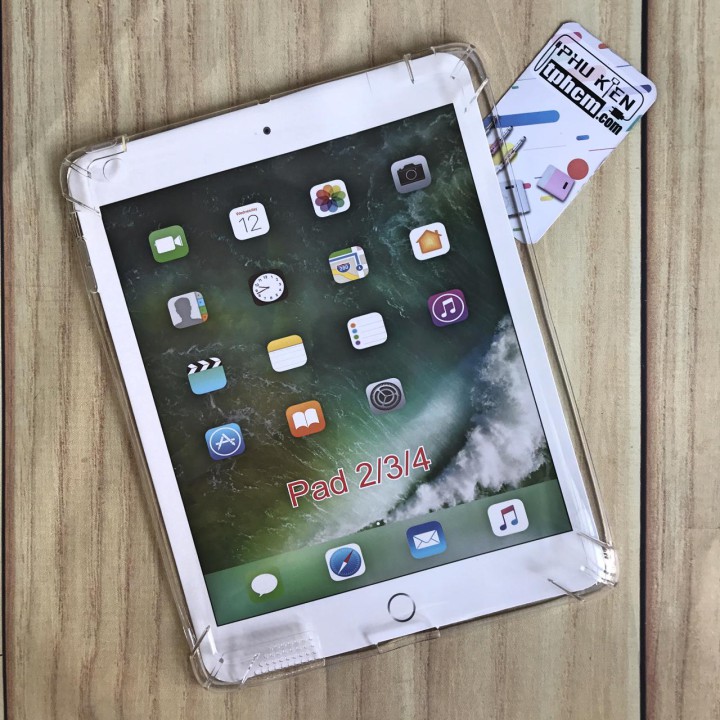 Ốp lưng ipad 2 - 3 - 4 dẻo trong suốt chống sốc