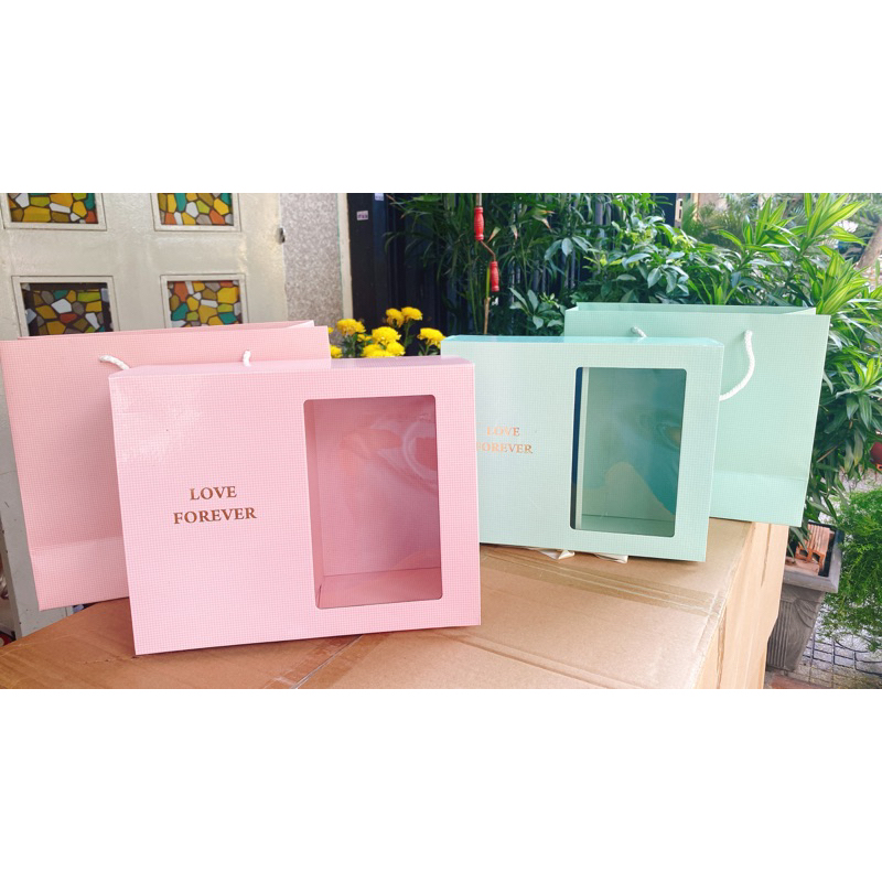 Hộp đựng quà love forever valentine-8/3+ túi