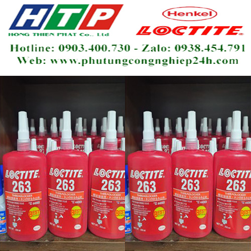 keo dán Loctite 263 loại 50ml màu đỏ