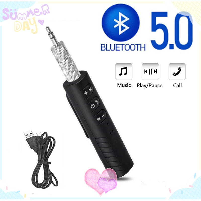 Không dây bluetooth 5.0 Receiver Adapter 3.5 mét jack cho âm nhạc xe hơi âm thanh AUX