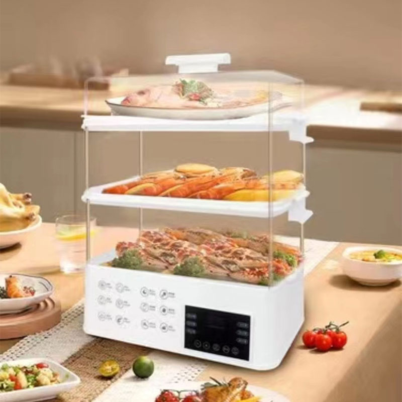 XIAOMIMIJIA Electric steamer household all-in-one multi-functional large-capacity multi-layer steamer electric steamer timer steamer
