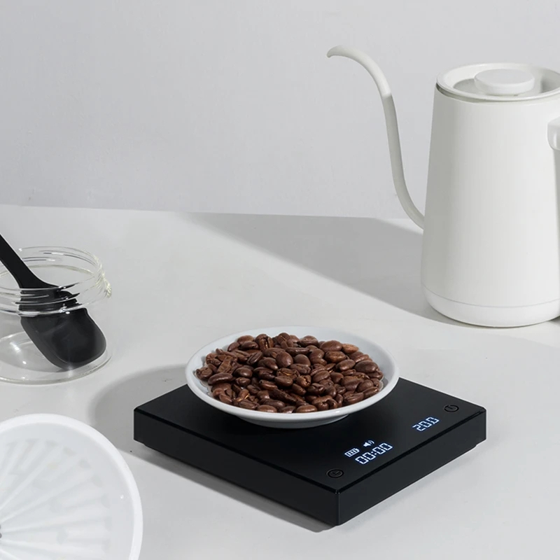 ⋛（100 authentic）Cân điện tử Timemore Basic Plus pha chế cà phê - Autotiming, đếm giây, đo khối lượng chính xác