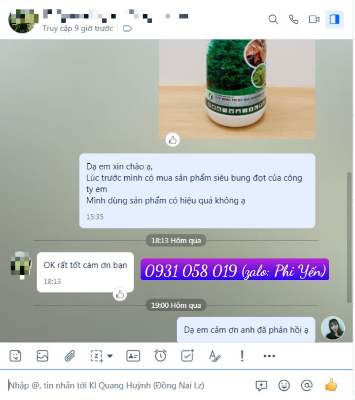 PHÂN BÓN SIÊU BUNG ĐỌT (CHAI 500ML)