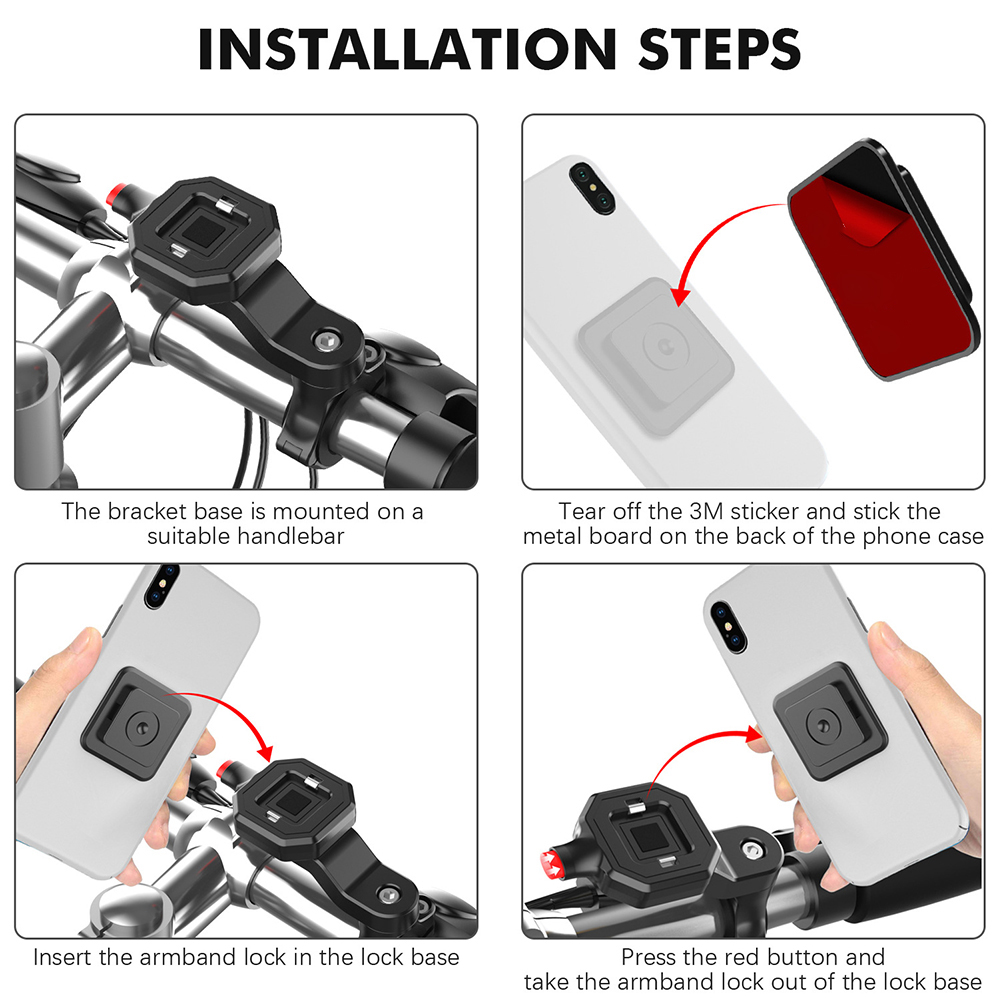 MTB Bike Motorcycle Phone Holder Bracket Bicycle Navigation Support Rack