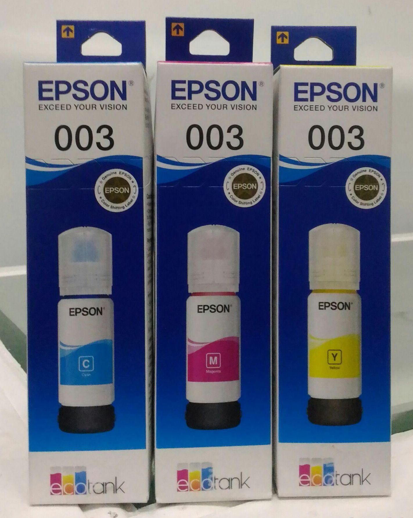 Epson 003 Genuine Color Ink Bottle Set Cyanmagentayellow Lazada Ph 2210