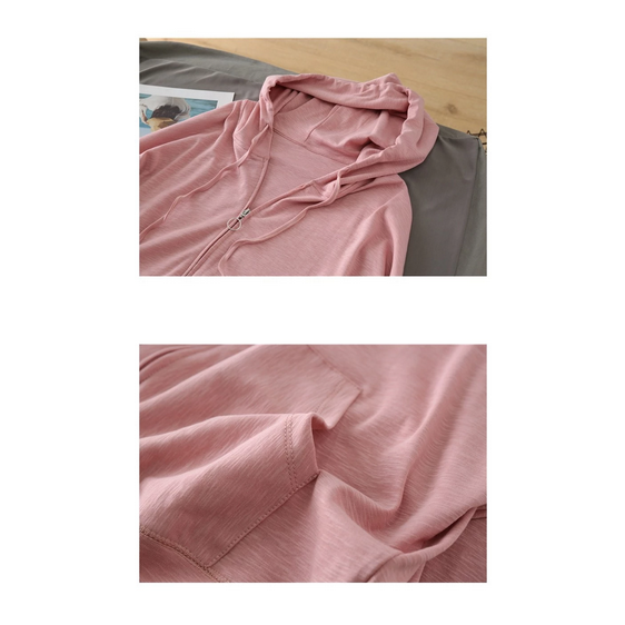 áo hoodies có mũ khoá zip nữ