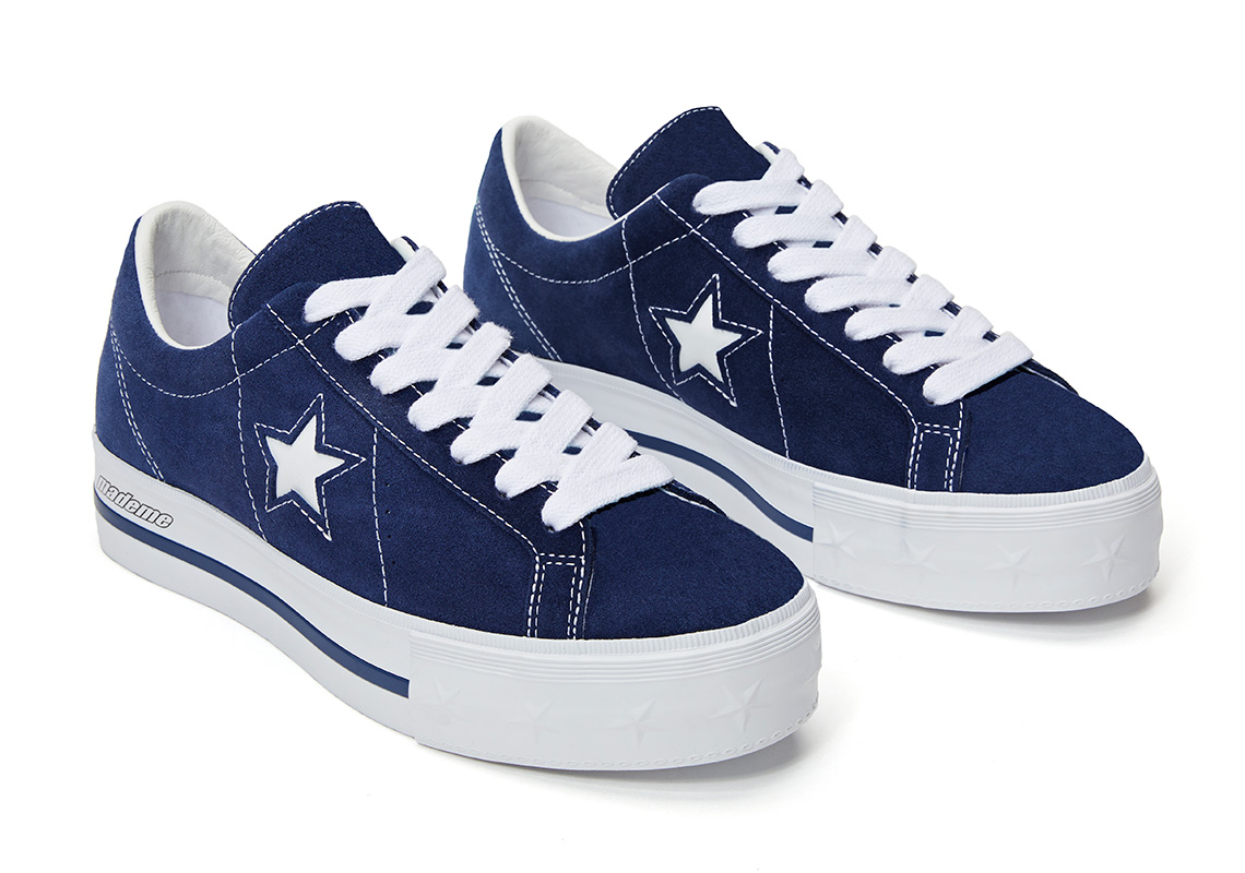 platform converse navy