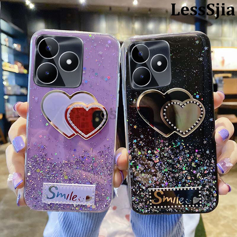 Phone%20Cases%20For%20Realme%20Note%2050%204G%20Back%20Case%20Glitter%20Soft%20Transparent%20Be%20Love%20Makeup%20Mirror%20Stars%20Moon%20For%20Realme%20Note%2050%20Phone%20Casing%20-%20Image%202