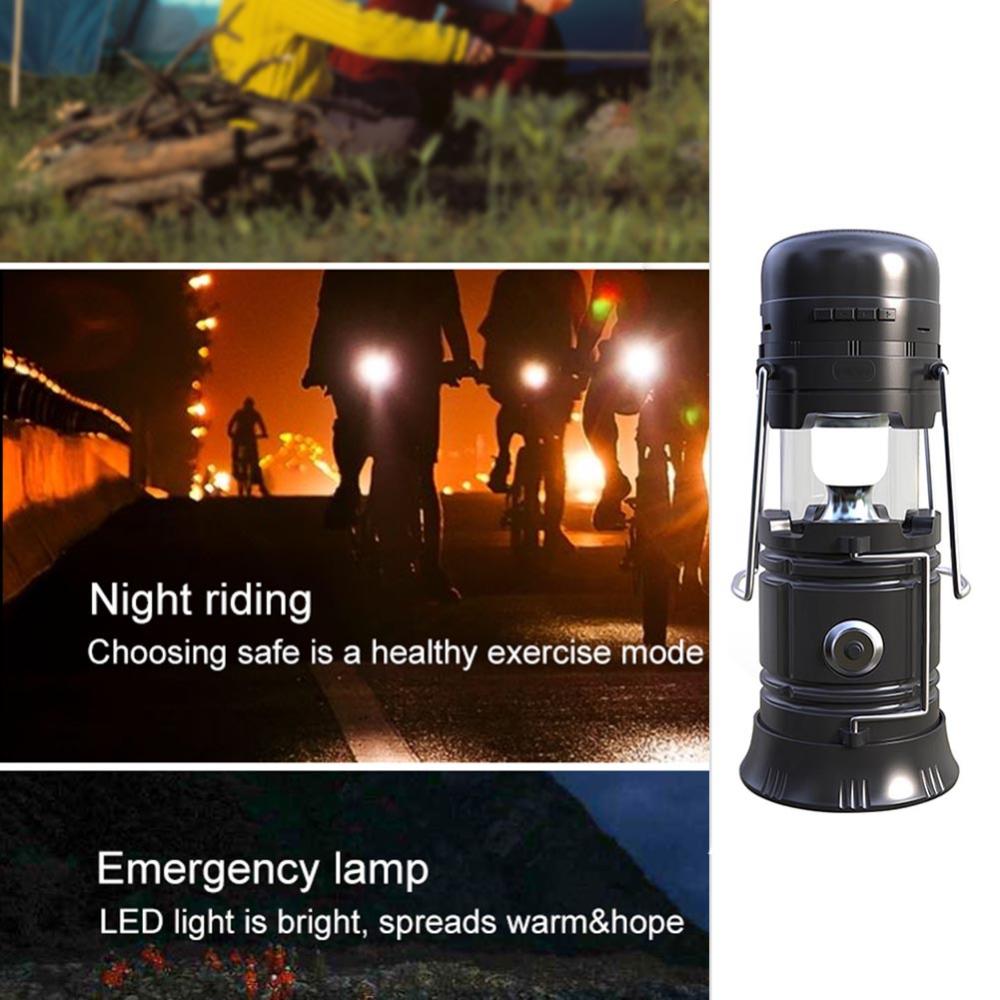 DC 5V 5W Ngoài Trời bluetooth không dây Tương Thích Loa Năng Lượng Mặt Trời Năng Lượng Đèn Pin Torch
