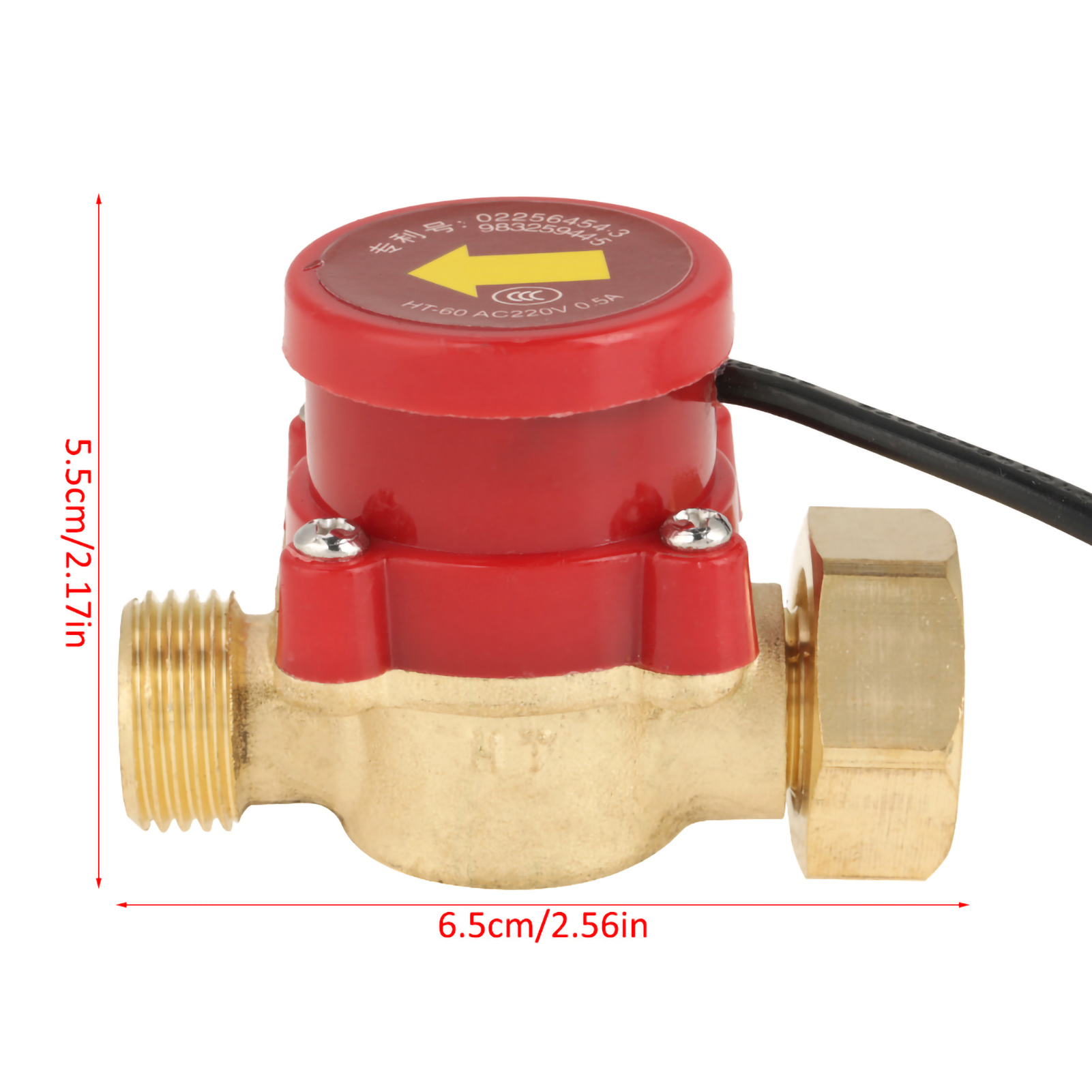 Bơm công tắc dòng chảy HT-60 AC220V 0.5A G3/4 -1/2 Chủ Đề Máy Bơm Nước cảm biến lưu lượng Ống Tăng điều khiển công tắc Nước điều chỉnh lưu lượng công tắc cảm biến