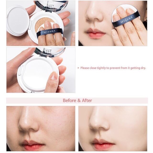 Phấn Nước Che Phủ Tốt, Lâu Trôi Missha Magic Cushion ( Bản vỏ hồng)