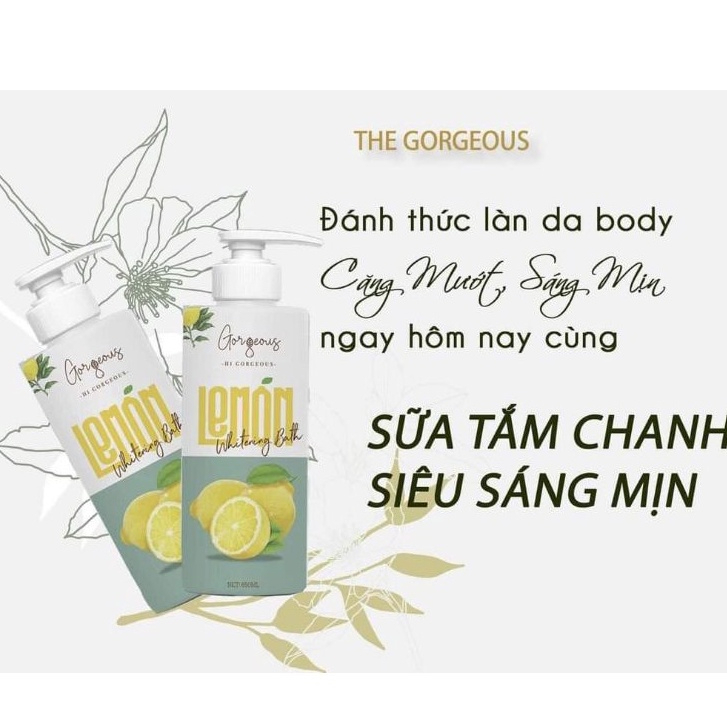 [CAM KẾT CHÍNH HÃNG] Sữa Tắm Chanh Trắng Da MÚI XÙ GORGEOUS