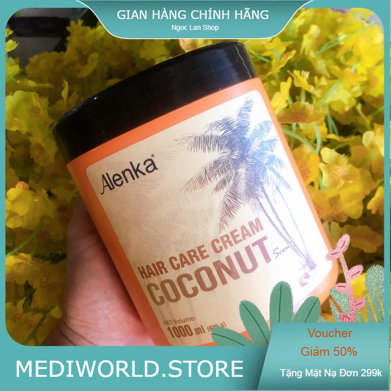 Hấp Dầu Tinh Chất Dừa Alenka 1000ml