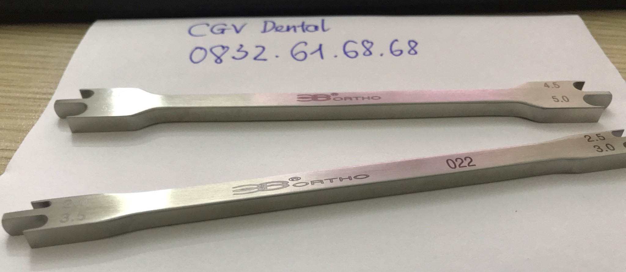 Thước định vị mắc cài 2 đầu HÃNG 3B (Double ended bracket positioning gage, Shaft)