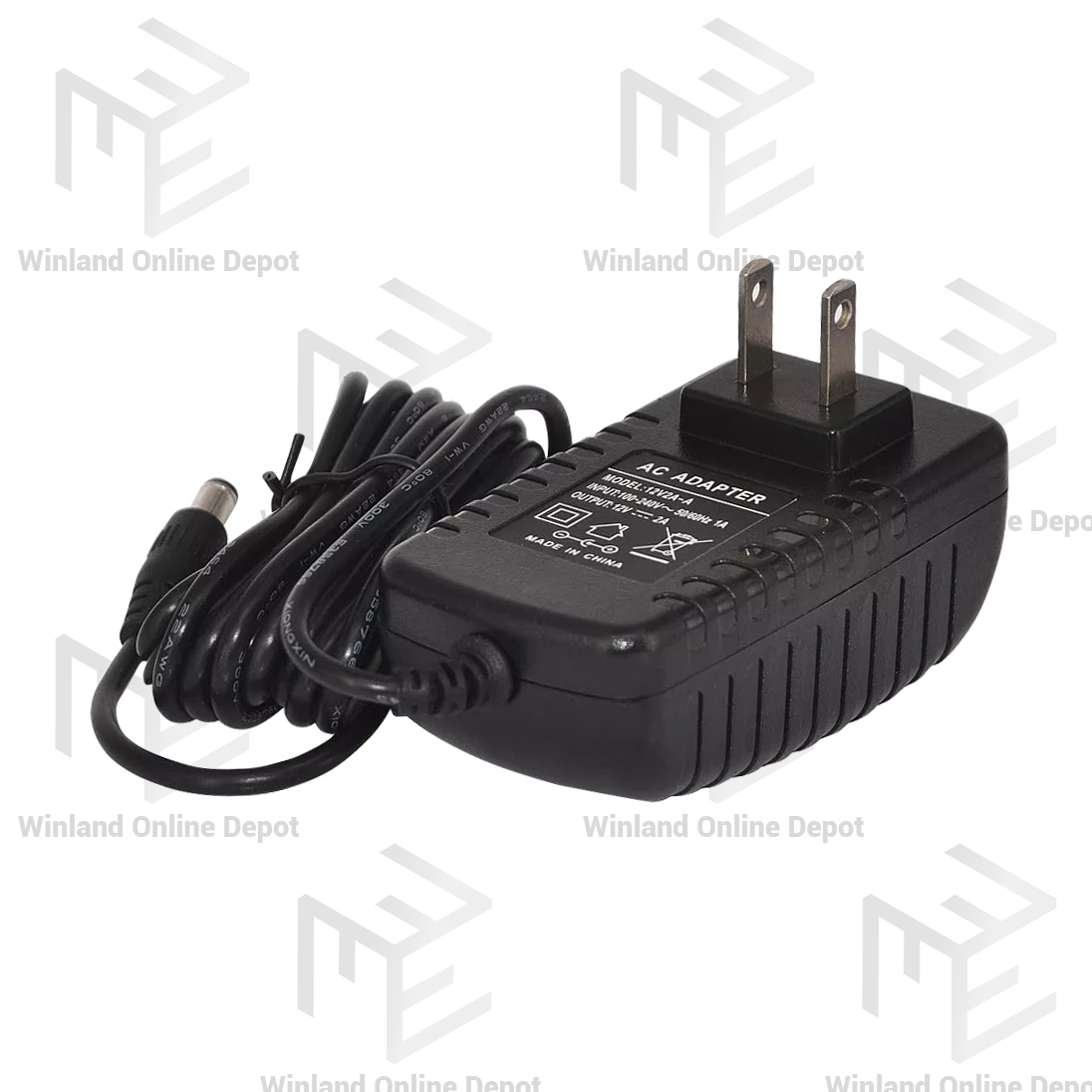 WINLAND New! AC/DC Adaptor Switching Power Supply Adapter 12V 2A AY ...