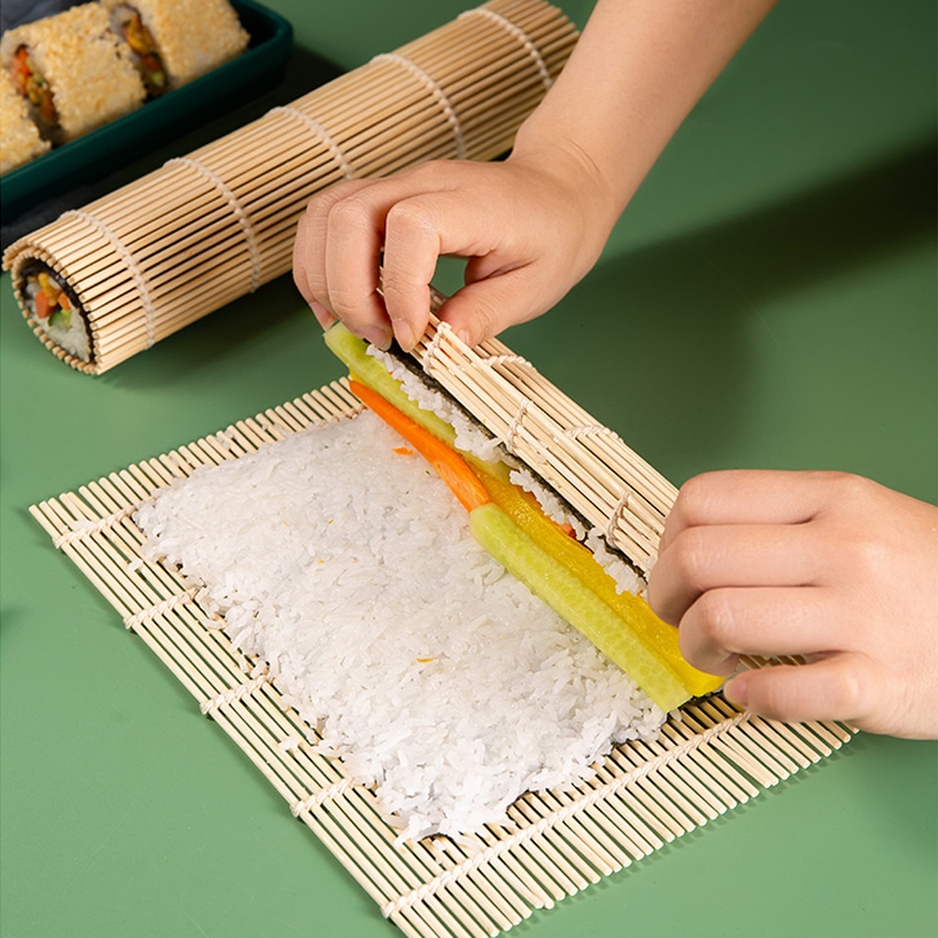 Tấm Cuộn Sushi Bằng Tre Tự Nhiên Tấm Cuộn Sushi Để Làm Sushi
