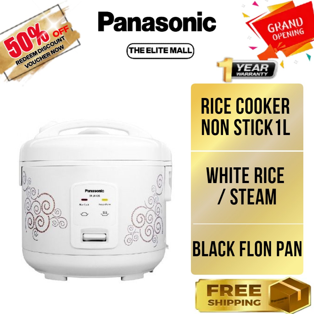 PANASONIC SRJN105 RICE COOKER 1L RICE/PORRIDGE SRJN105SPSK Lazada
