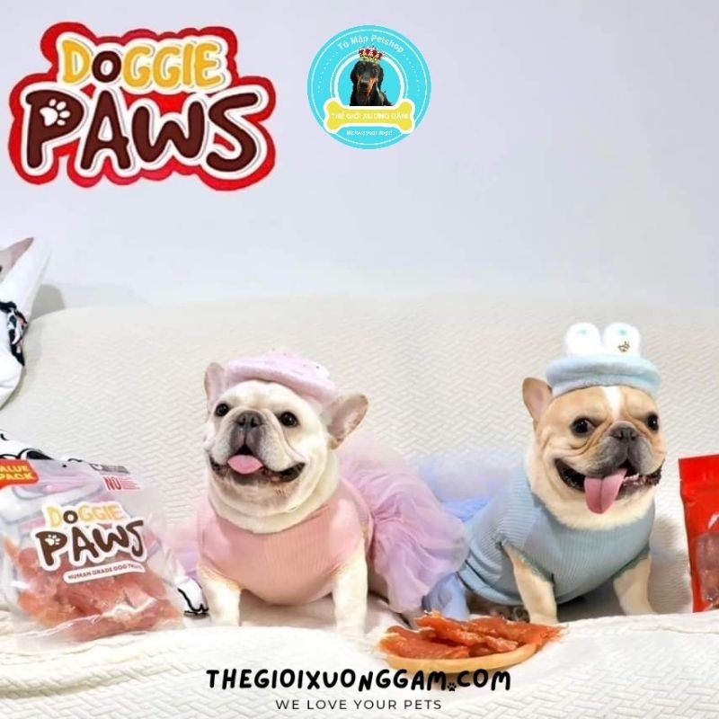 DOGGY PAWS JERHIGH KHÔ GÀ QUAY MIẾNG CHO CHÓ