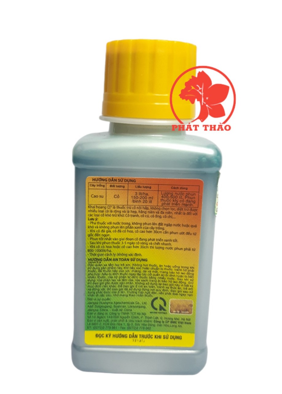 Thuốc diệt cỏ KHAI HOANG Q7 - Chai 100ml