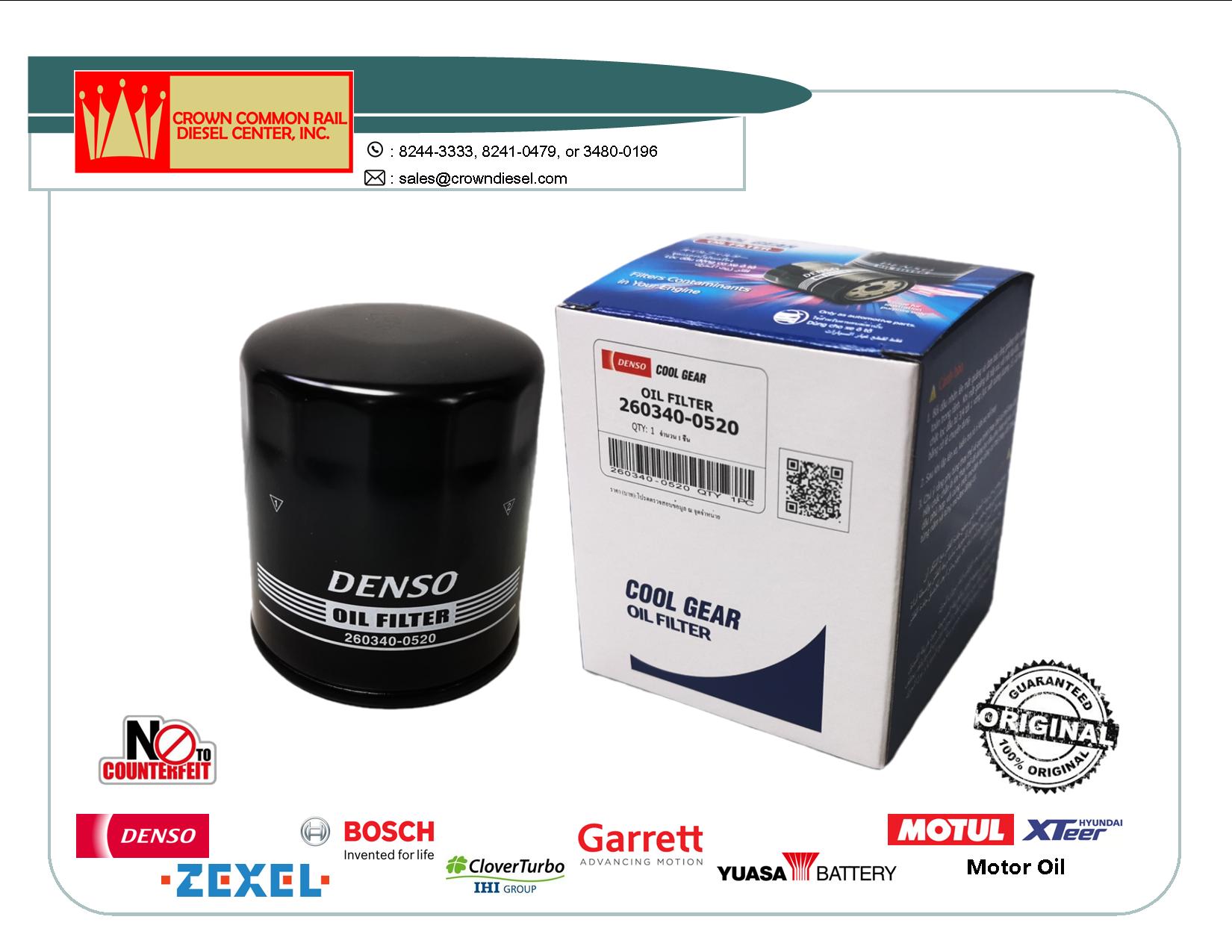 DENSO Cool Gear Oil Filter 0520 for Toyota IMV 90915YZZD2 / C111