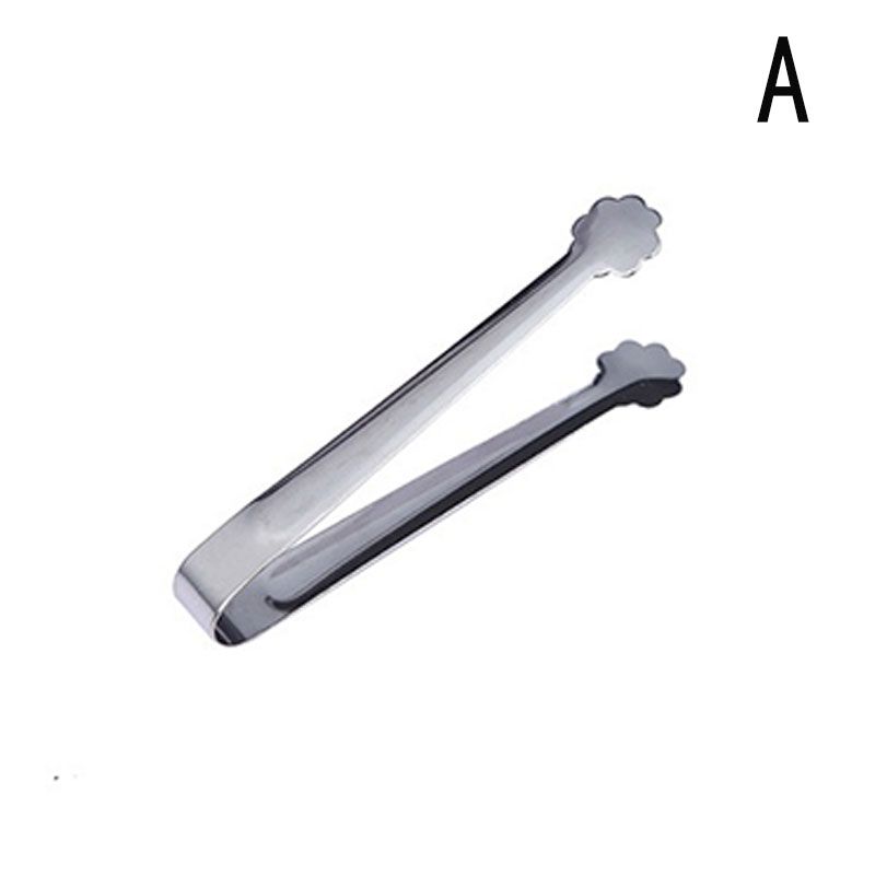 1PC Mini Ice Cube Tongs Sugar clip Stainless Steel Ice Tongs Kitchen Tool