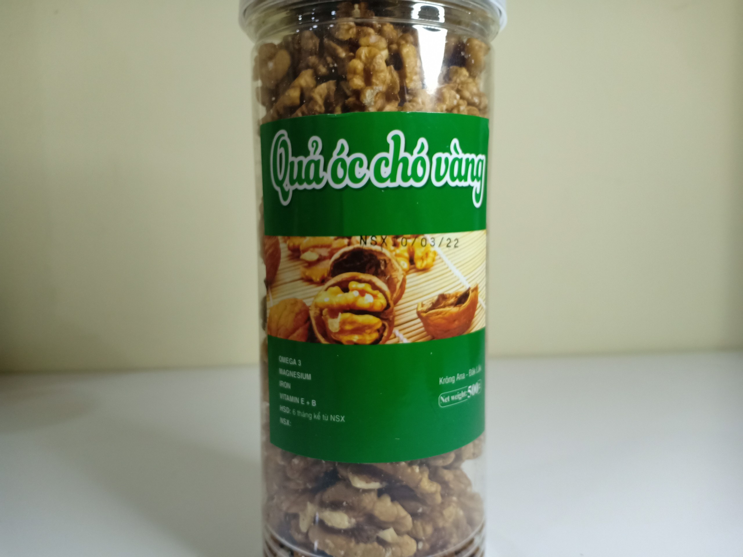 Nhân Óc Chó Vàng 500g 2c Mart