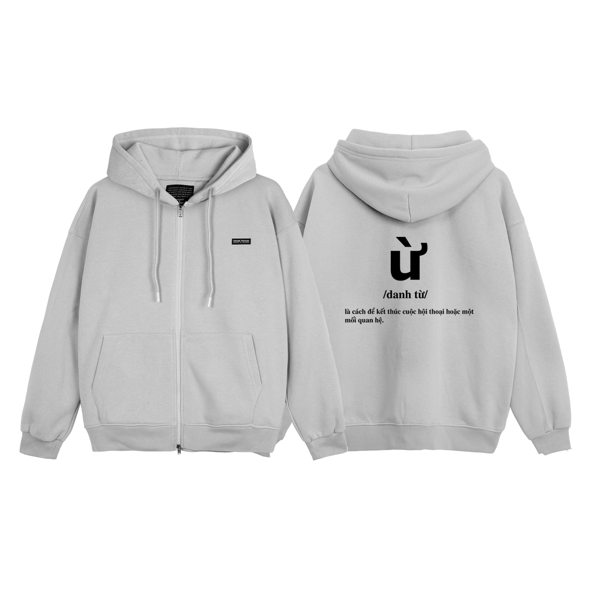 ÁO KHOÁC FF OVERSIZE ZIP HOODIE Ừ