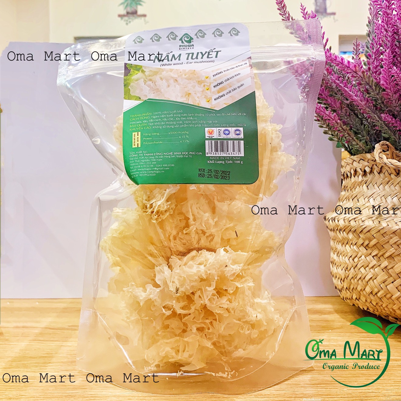 Nấm Tuyết Phú Gia (nấm sạch)