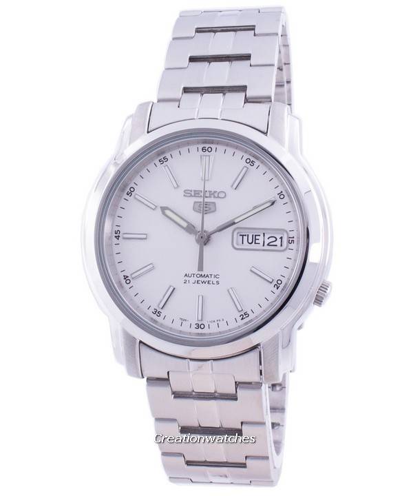 Seiko 5 Automatic White Dial SNKL75 SNKL75K1 SNKL75K Men's Watch | Lazada  Singapore