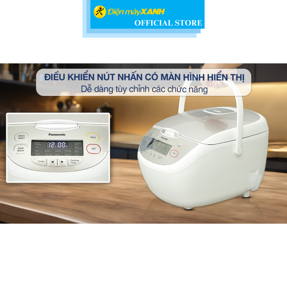 Nồi cơm điện tử Panasonic 1.8 lít SR-CP188NRAM