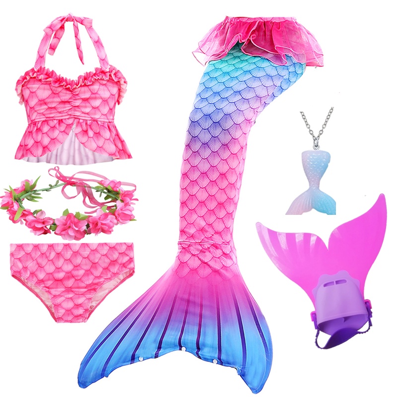 Set 6 đồ bơi nàng tiên cá xinh xắn cho bé gái