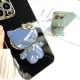 TA for Vivo Y03 Y18 Y18E Y28S 5G Back Cover Back Cover Hello Kitty Mirror Folding Bracket Luxury Plating Case Soft Silicone Square Phone Case for Girls. 