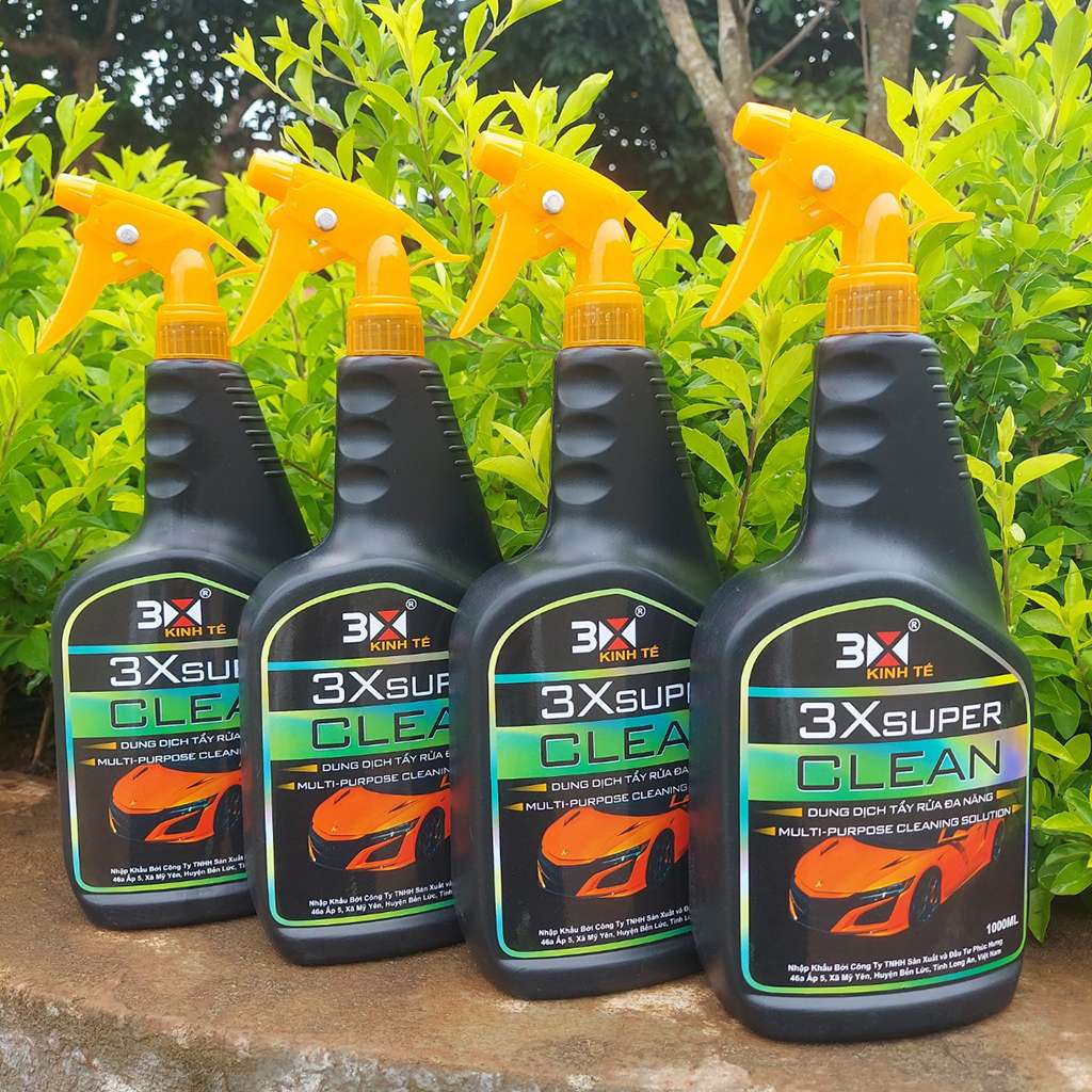 DUNG DỊCH RỬA XE TẨY DẦU MỠ 3X SUPER CLEAN 1000ML