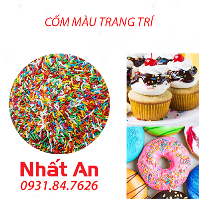 Cốm dài nhiều màu trang trí