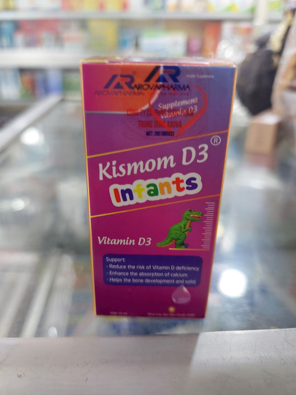Vitamin D3 nhỏ giọt Kismom Infants, lọ 10ml