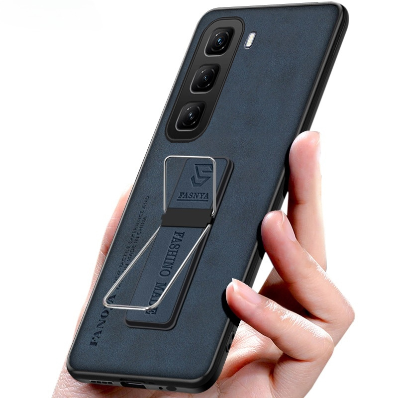 New Phone case infinix Hot60 Pro Back cover Ultra-thin Magnetic Holder Sheepskin Camera Protection Shock Absorption For infinix Hot 60 Pro + case. 