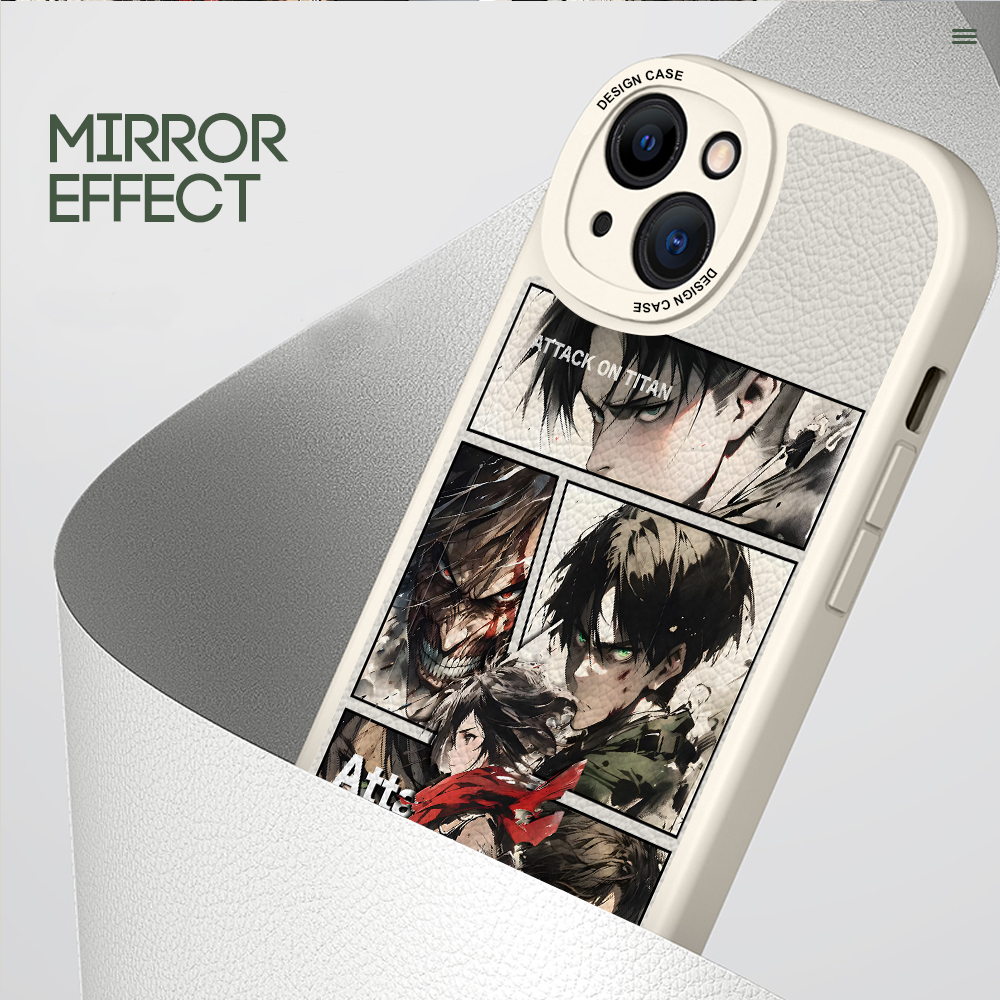 BILI for Samsung A35 5G Cover Attack on Titan Lens Protection Soft PU Leather Phone Cases. 